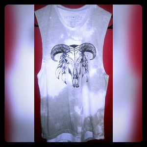 🔴PRICE DROP🔴Fifth Sun Green Tye Dye Muscle Tank☡